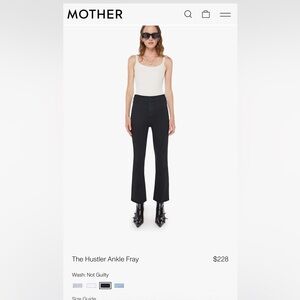 MOTHER Jeans The Hustler Ankle Fray